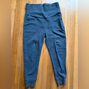 Maternity wide waistband joggers (dark grey)